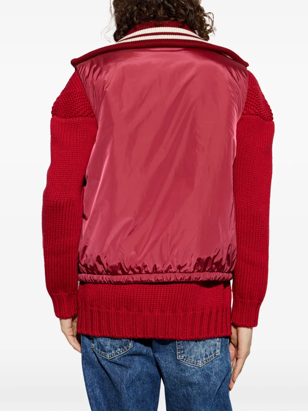 DSQUARED2 Gilet met gestreepte afwerking Rood