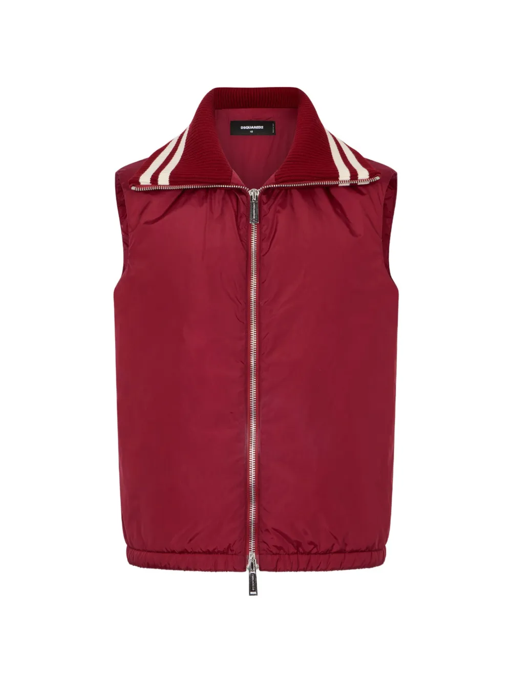 DSQUARED2 Gilet met gestreepte afwerking Rood