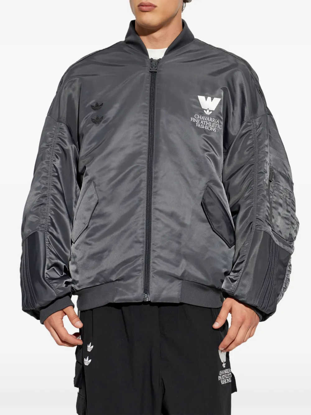adidas x Willy Chavarria bomber jacket Grijs