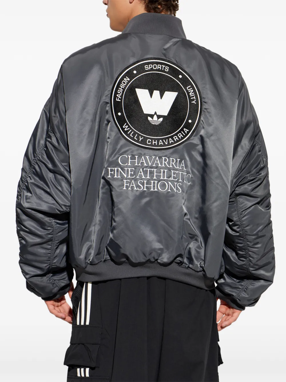 adidas x Willy Chavarria bomber jacket Grijs