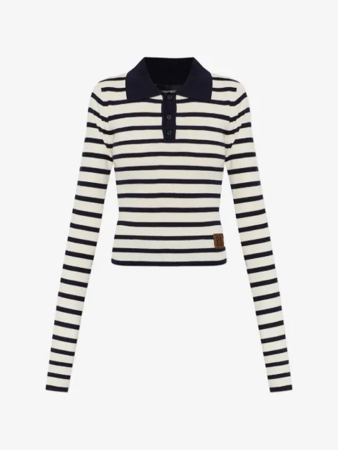 DSQUARED2 playera tipo polo con rayas estampadas