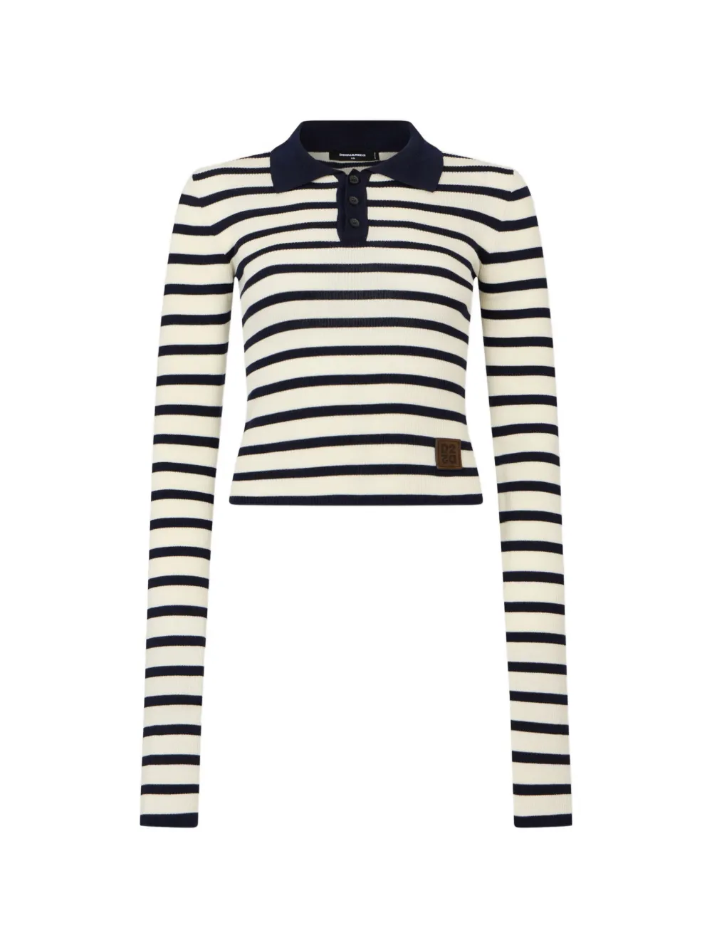 DSQUARED2 Gestreept poloshirt Beige