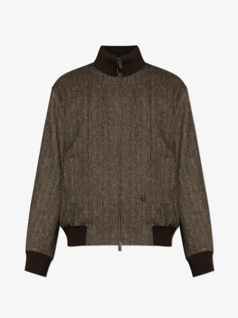 DSQUARED2 chamarra bomber con motivo pied de poule