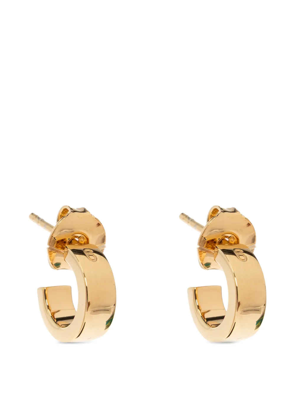 MM6 Maison Margiela Orecchino a cerchio con logo inciso - Oro