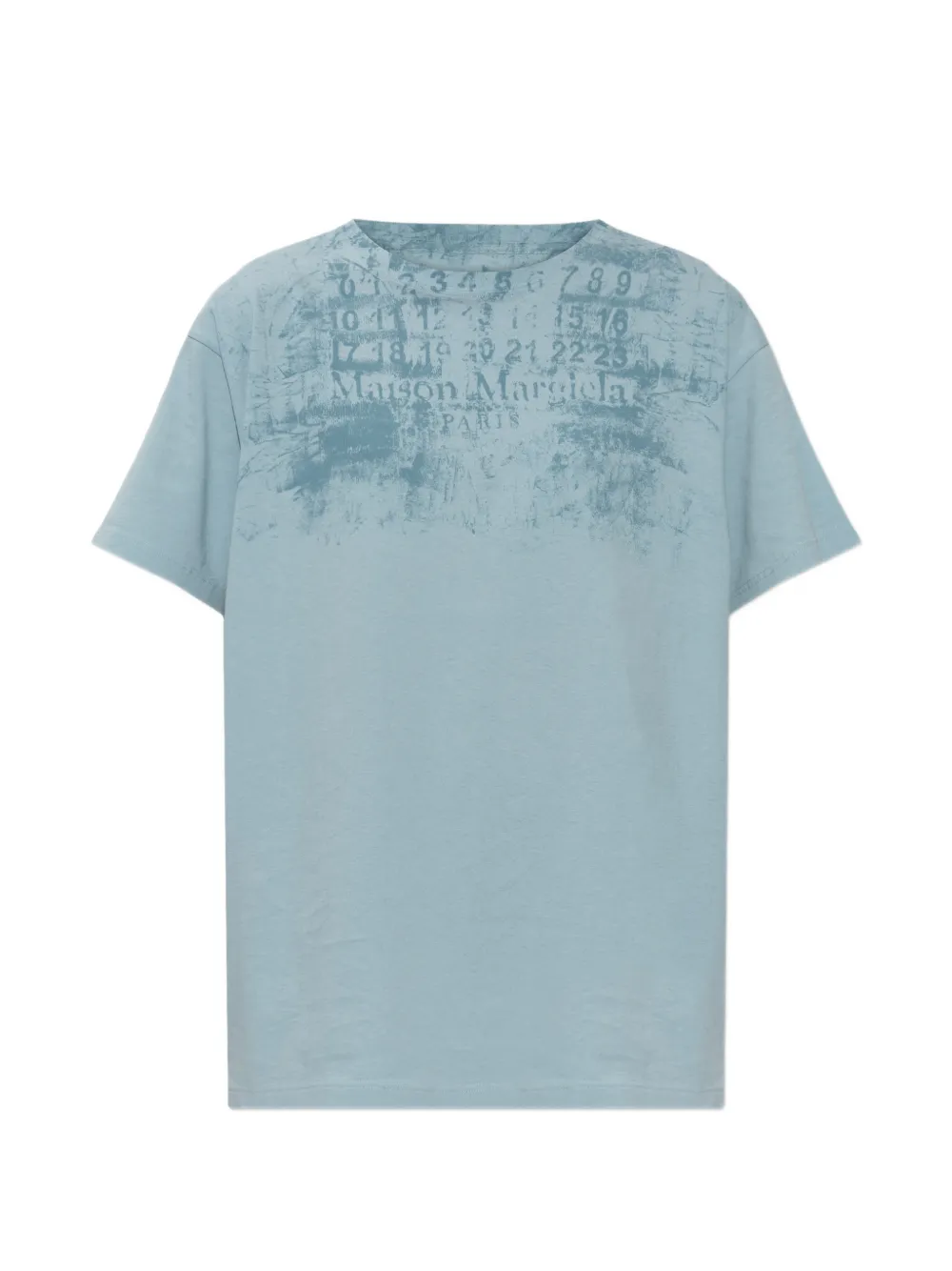 Maison Margiela logo-print T-shirt - Blau