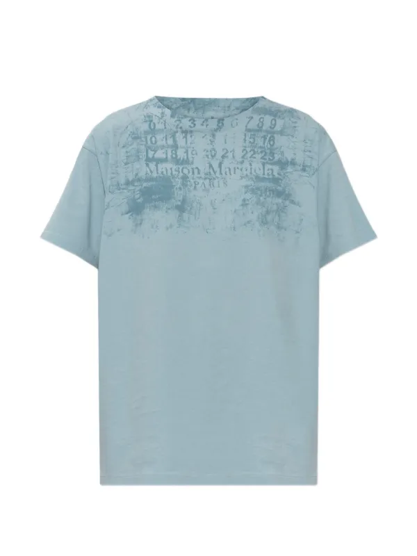 Maison Margiela ロゴ Tシャツ | ブルー | FARFETCH JP