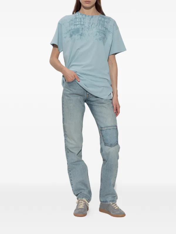 Maison Margiela ロゴ Tシャツ | ブルー | FARFETCH JP