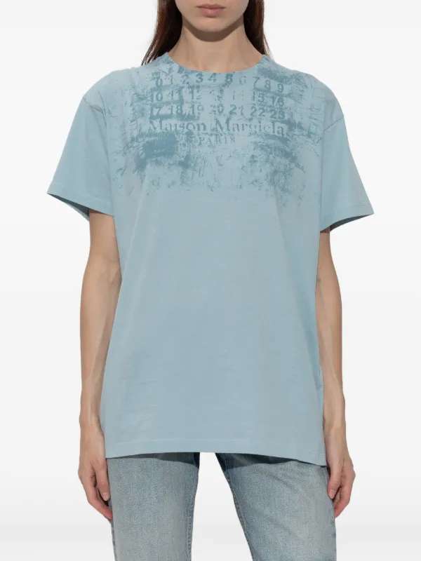 Maison Margiela ロゴ Tシャツ | ブルー | FARFETCH JP