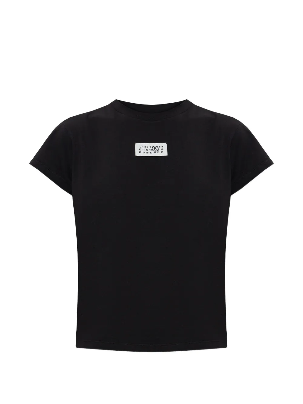 MM6 Maison Margiela numeric logo T-shirt - Nero