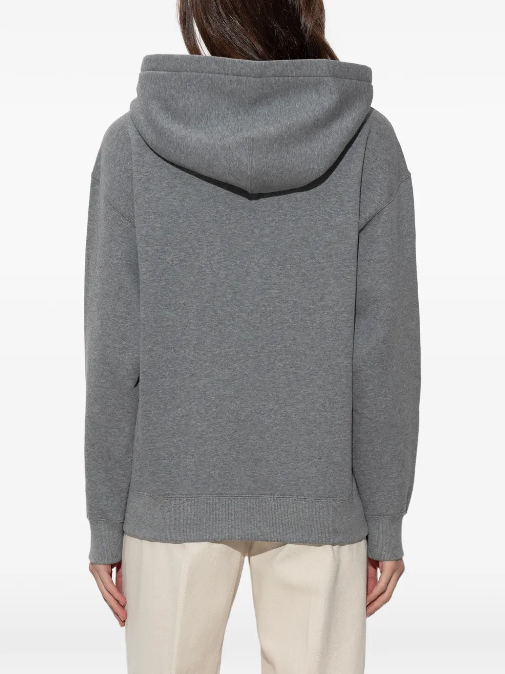 Jil Sander Terry hoodie met trekkoord en logoprint Grijs
