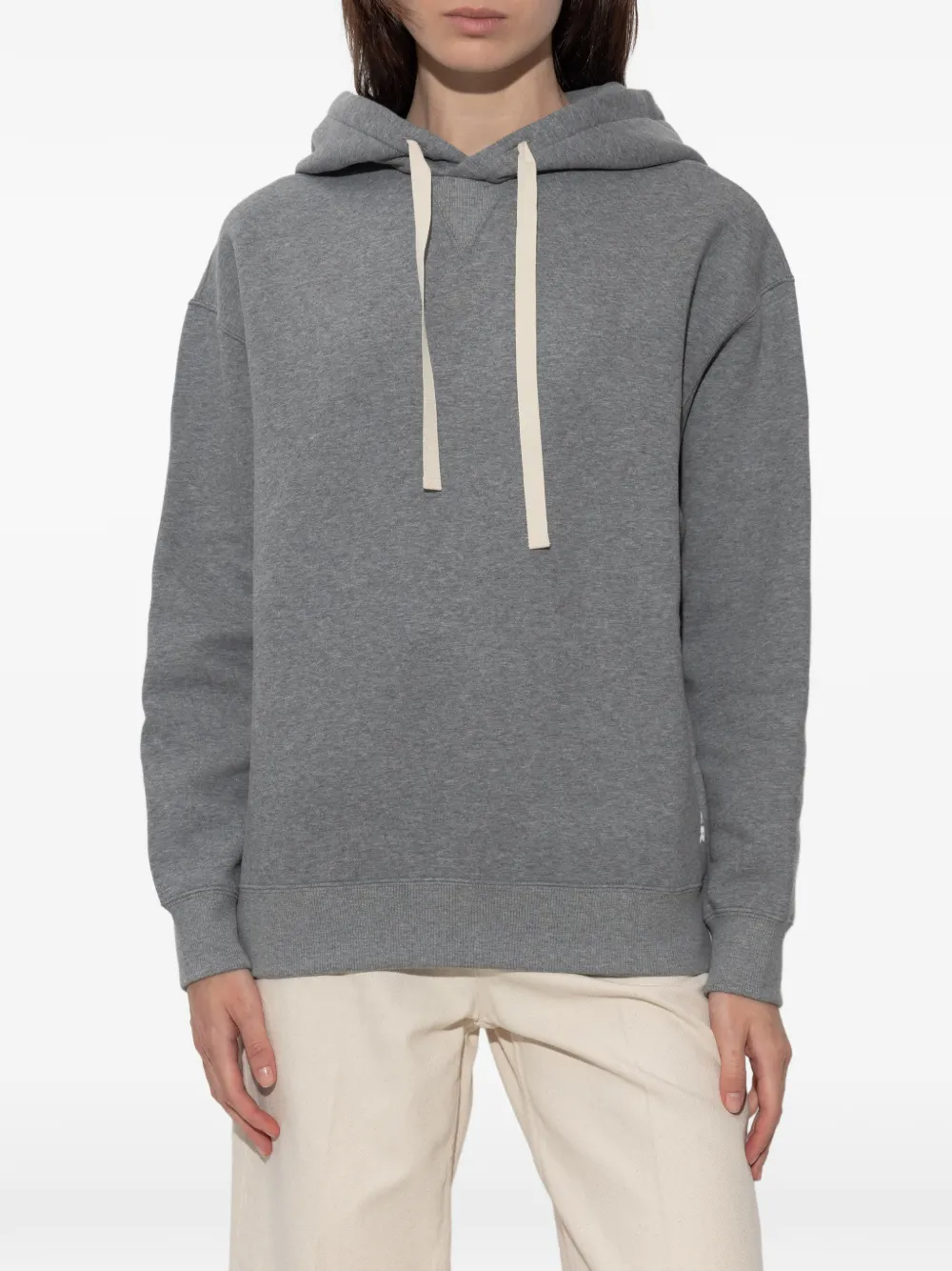 Jil Sander Terry hoodie met trekkoord en logoprint Grijs