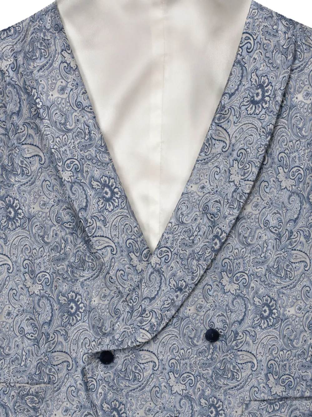 LUIGI BIANCHI MANTOVA LBM 1911 gilet met dubbele rij knopen Blauw