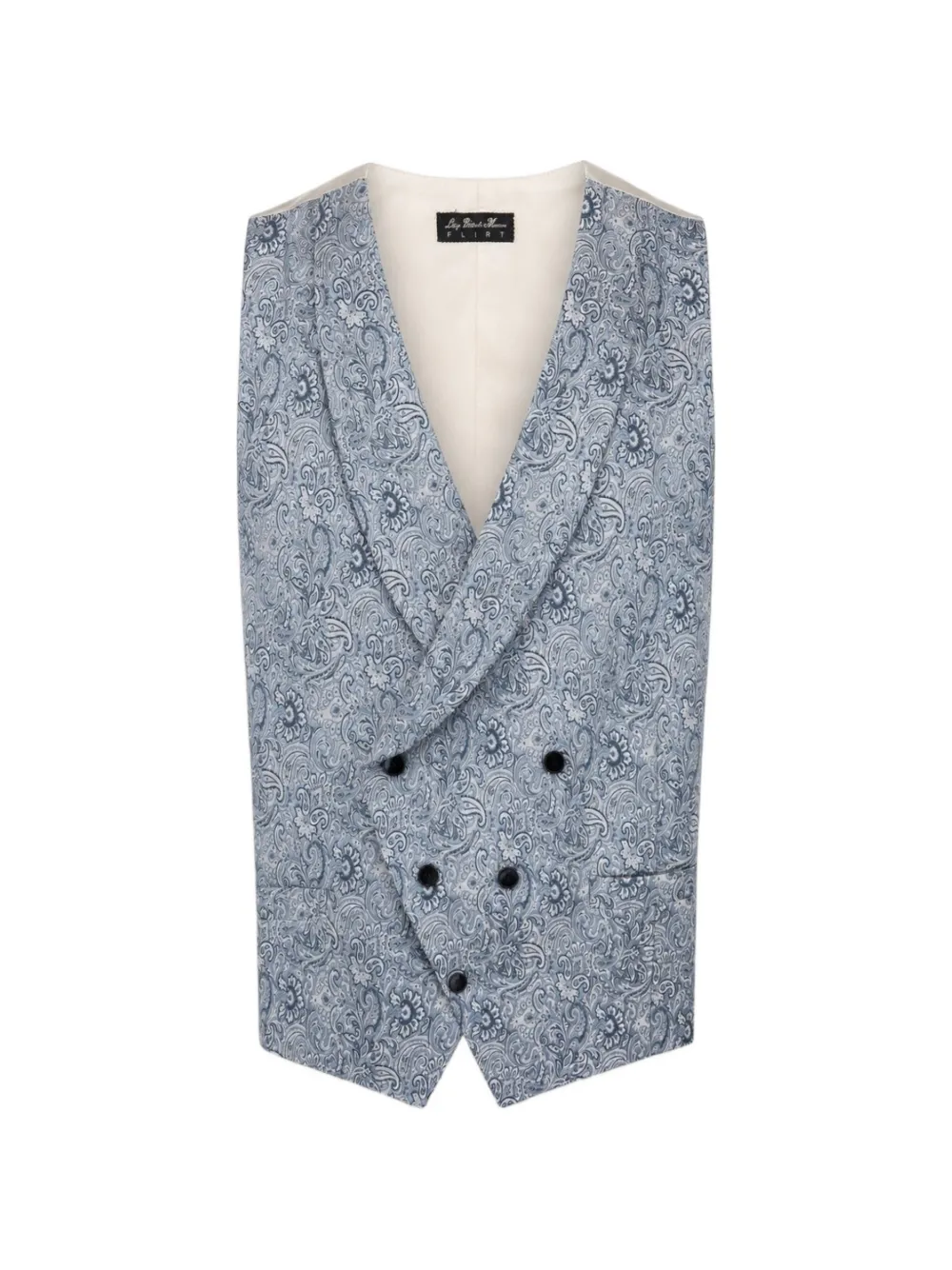 LUIGI BIANCHI MANTOVA LBM 1911 double-breasted waistcoat - Blu