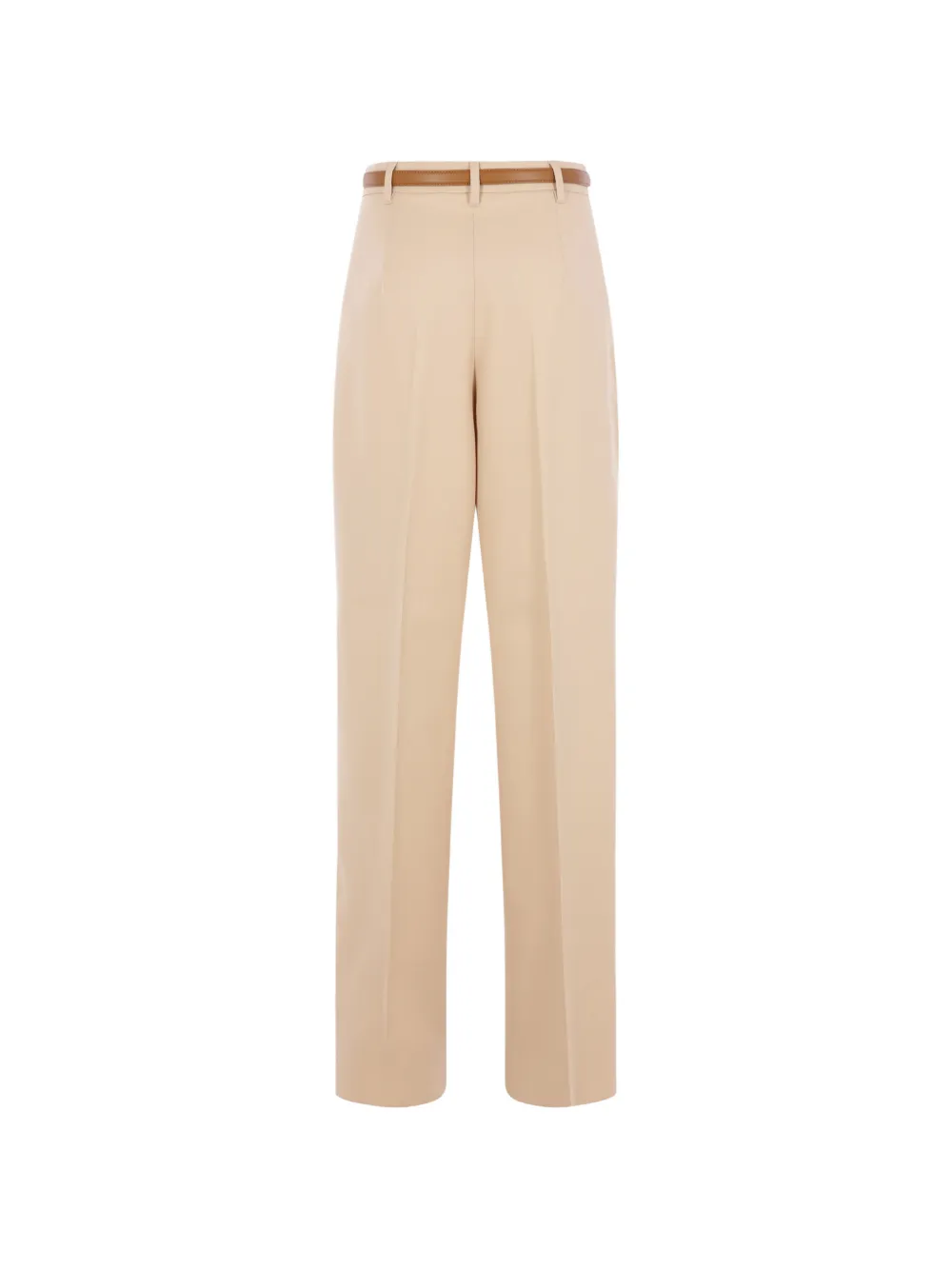 Max Mara Plooibroek met ceintuur Beige