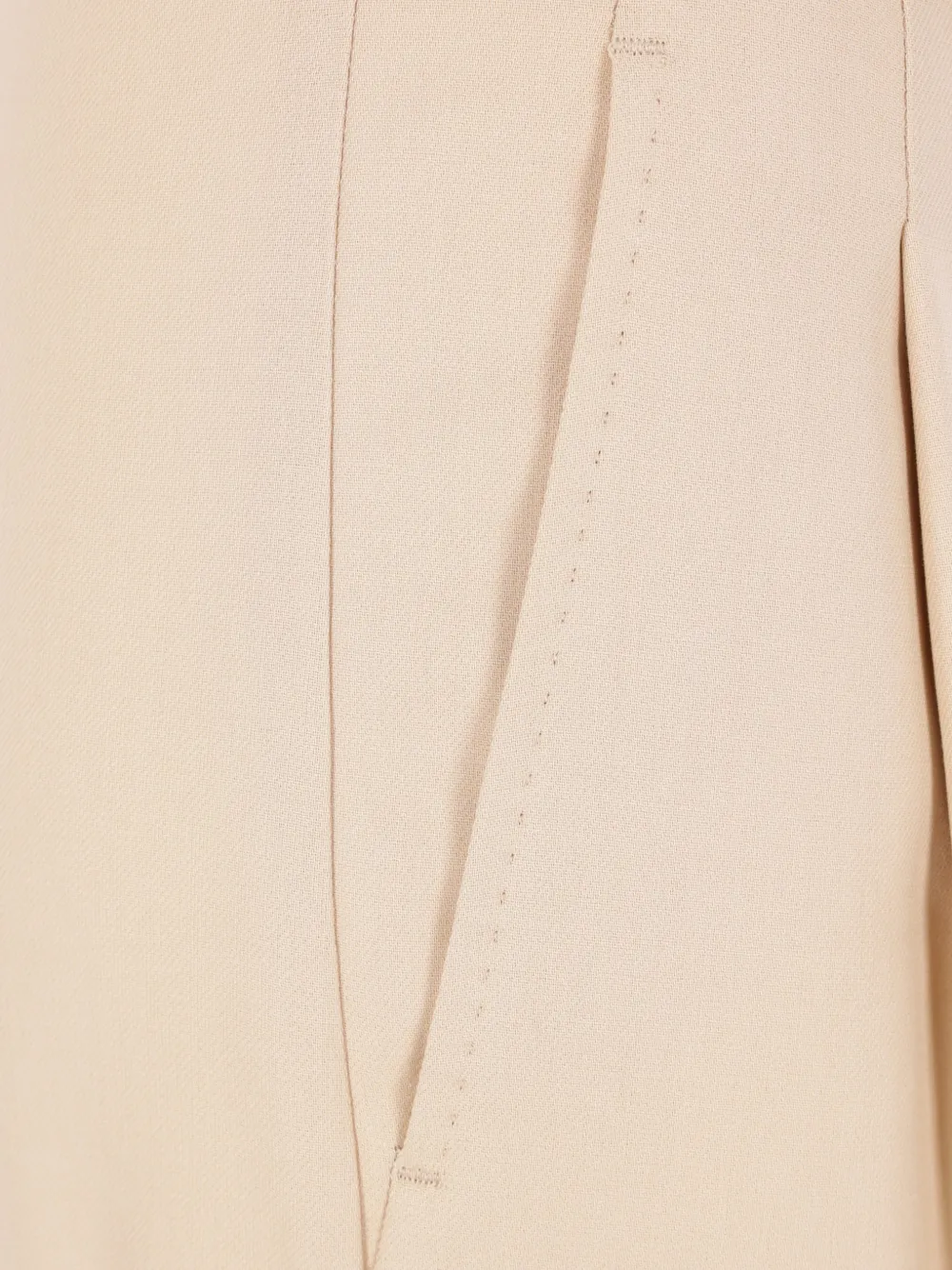 Max Mara Plooibroek met ceintuur Beige