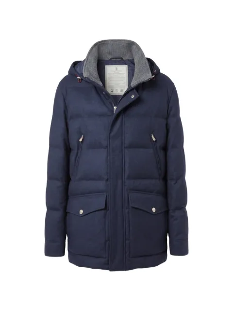 Brunello Cucinelli quilted hooded jacket