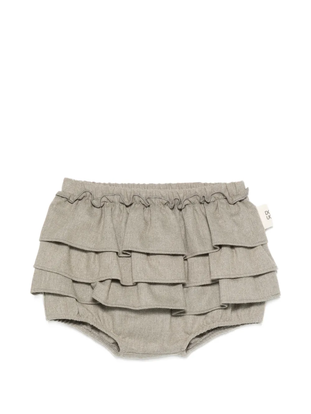 Douuod Kids ruffled tiered bloomers - Grigio