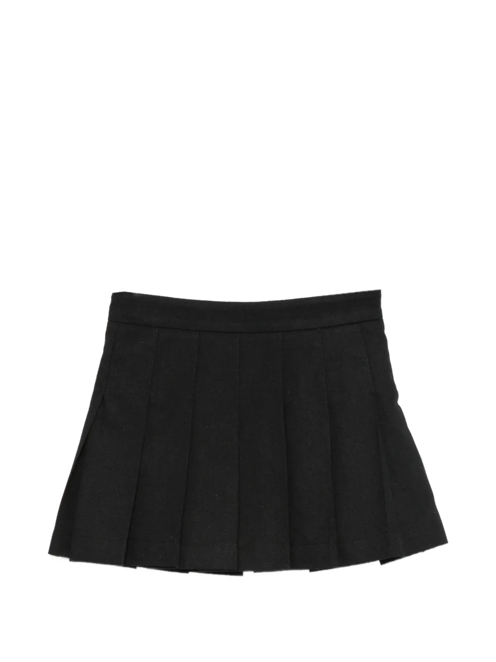 Douuod Kids fitted-waist pleated skirt - Black