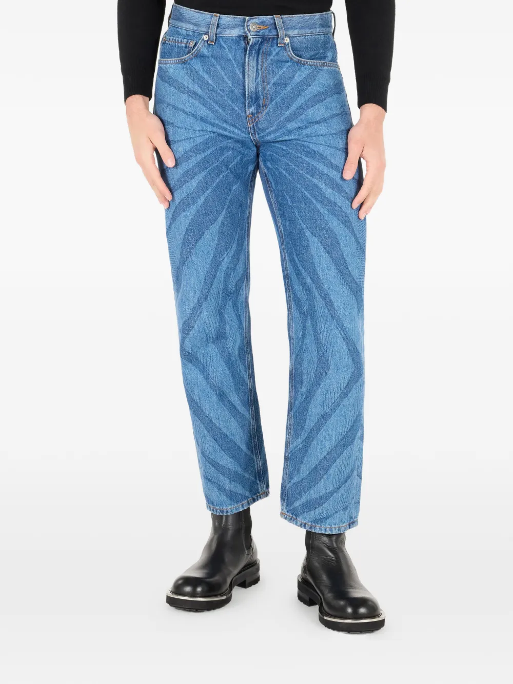 Roberto Cavalli Straight jeans Blauw