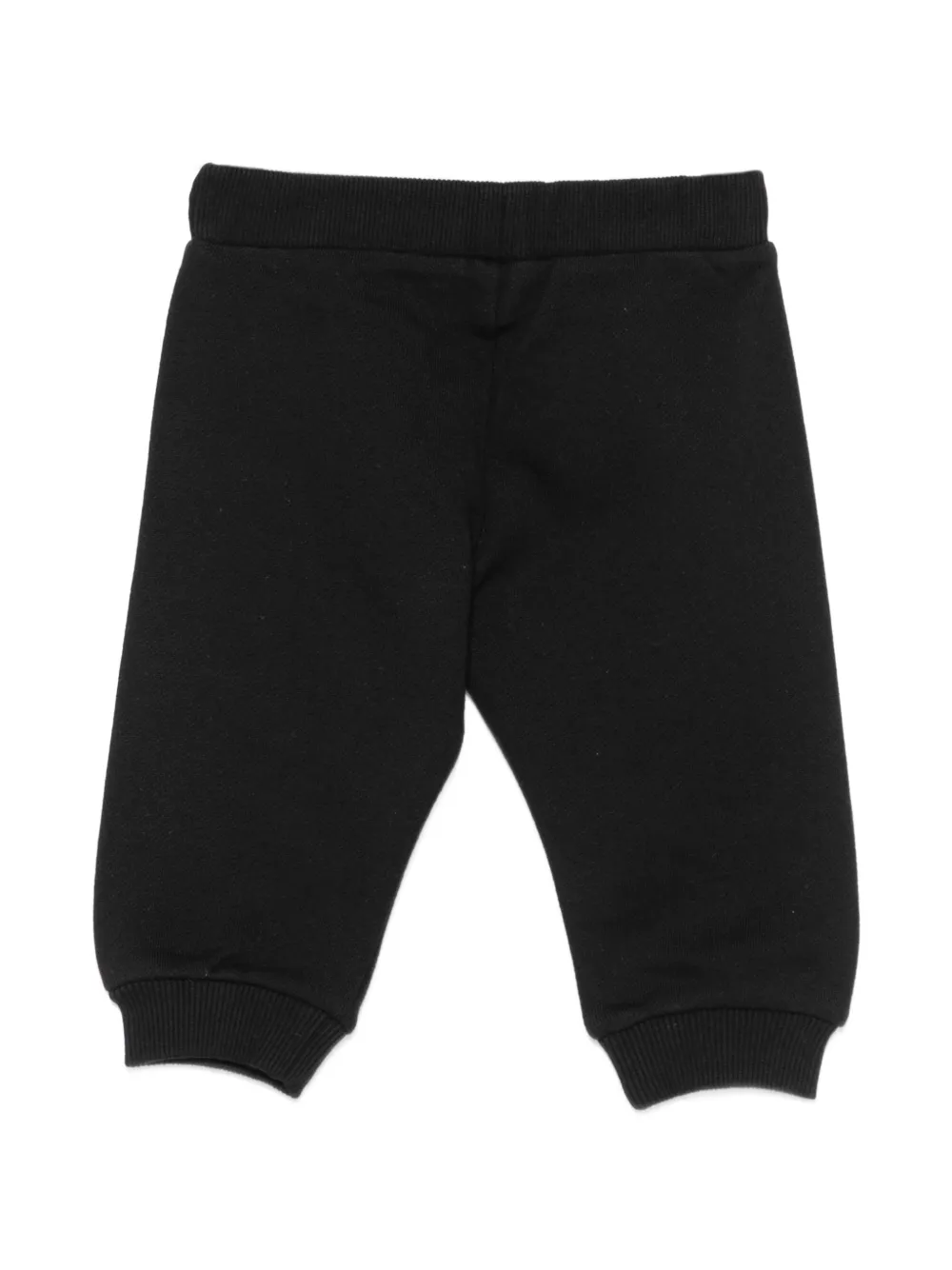 Balmain Kids Trainingsbroek met geribbelde afwerking en logo-print Zwart