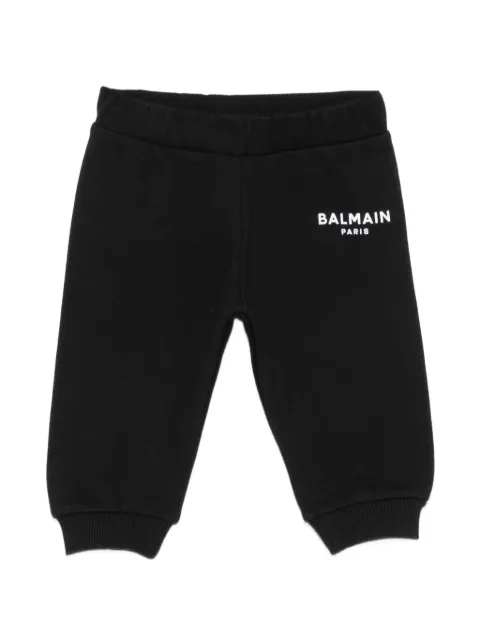 Balmain Kids pants de algodón con logo estampado