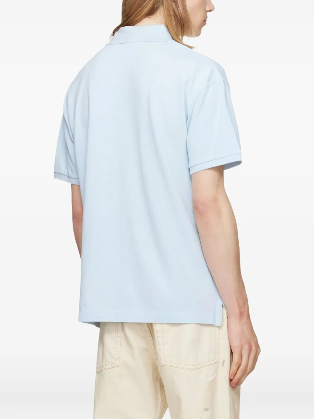 Palm Angels Poloshirt met logoprint Blauw