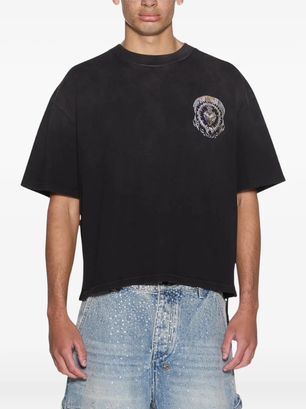 Ksubi Anguish Halen boxy T-shirt Zwart
