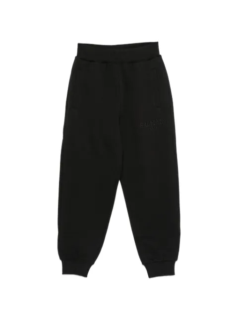 Balmain Kids pants con logo bordado