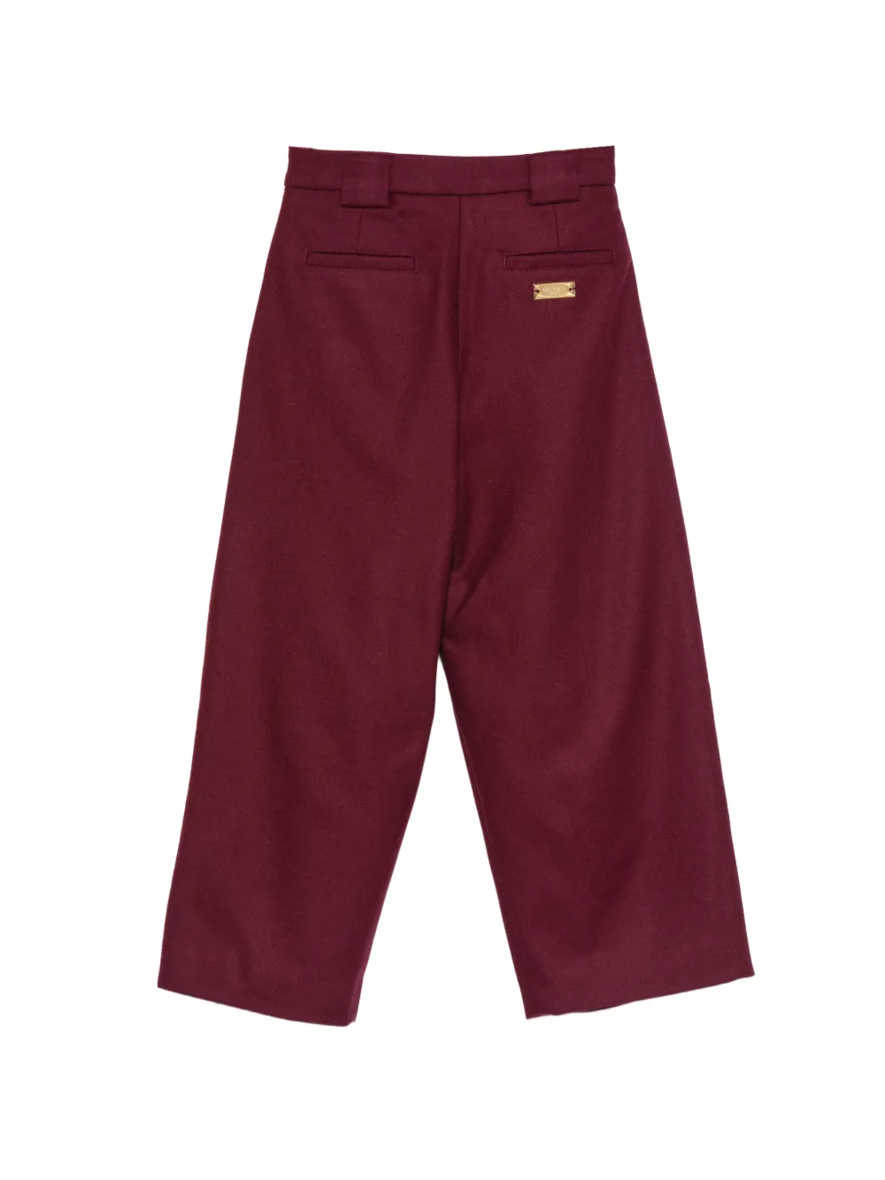 Balmain Kids Geplooide broek Rood