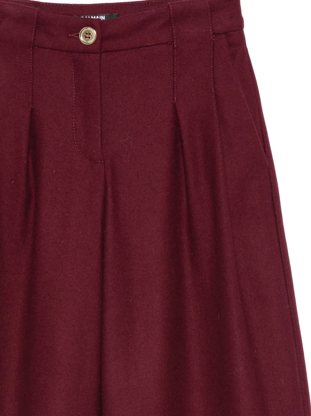 Balmain Kids Geplooide broek Rood