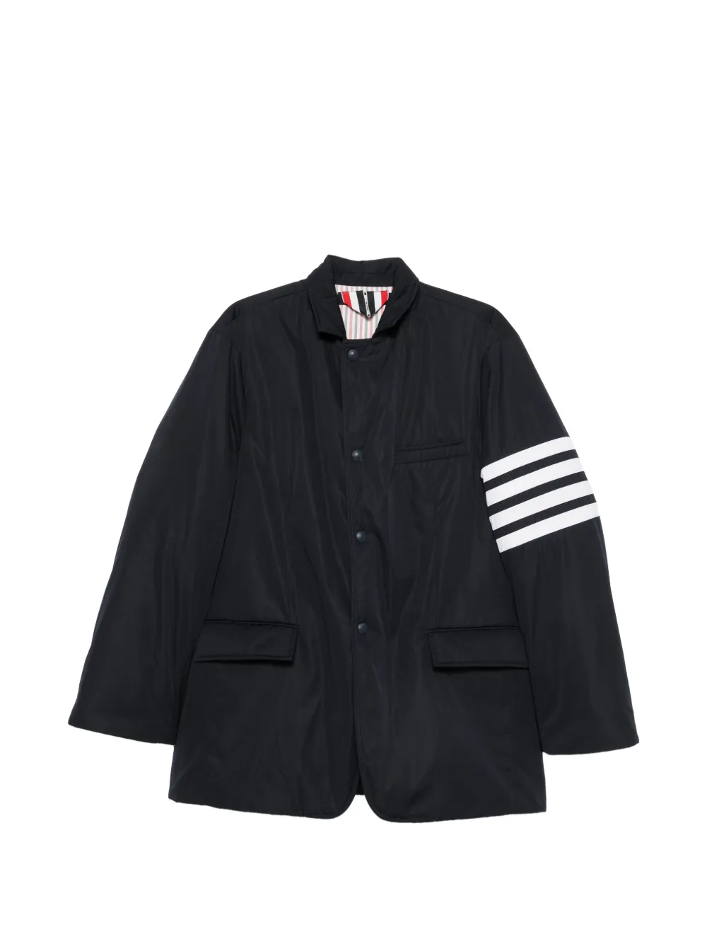 Thom Browne 플랩 포켓 스트라이프 재킷 | 블루 | Image 1