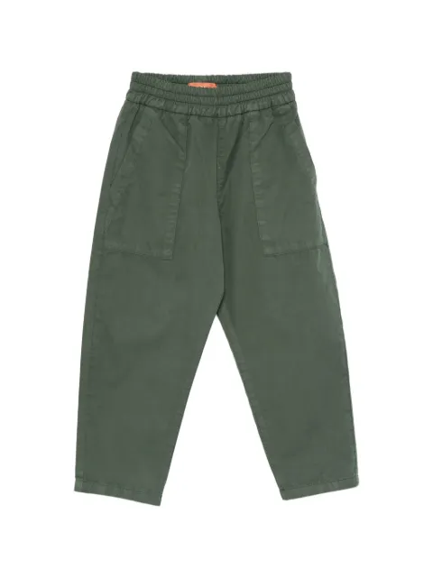 Missoni Kids pantalones de algodón con pretina elástica y logo