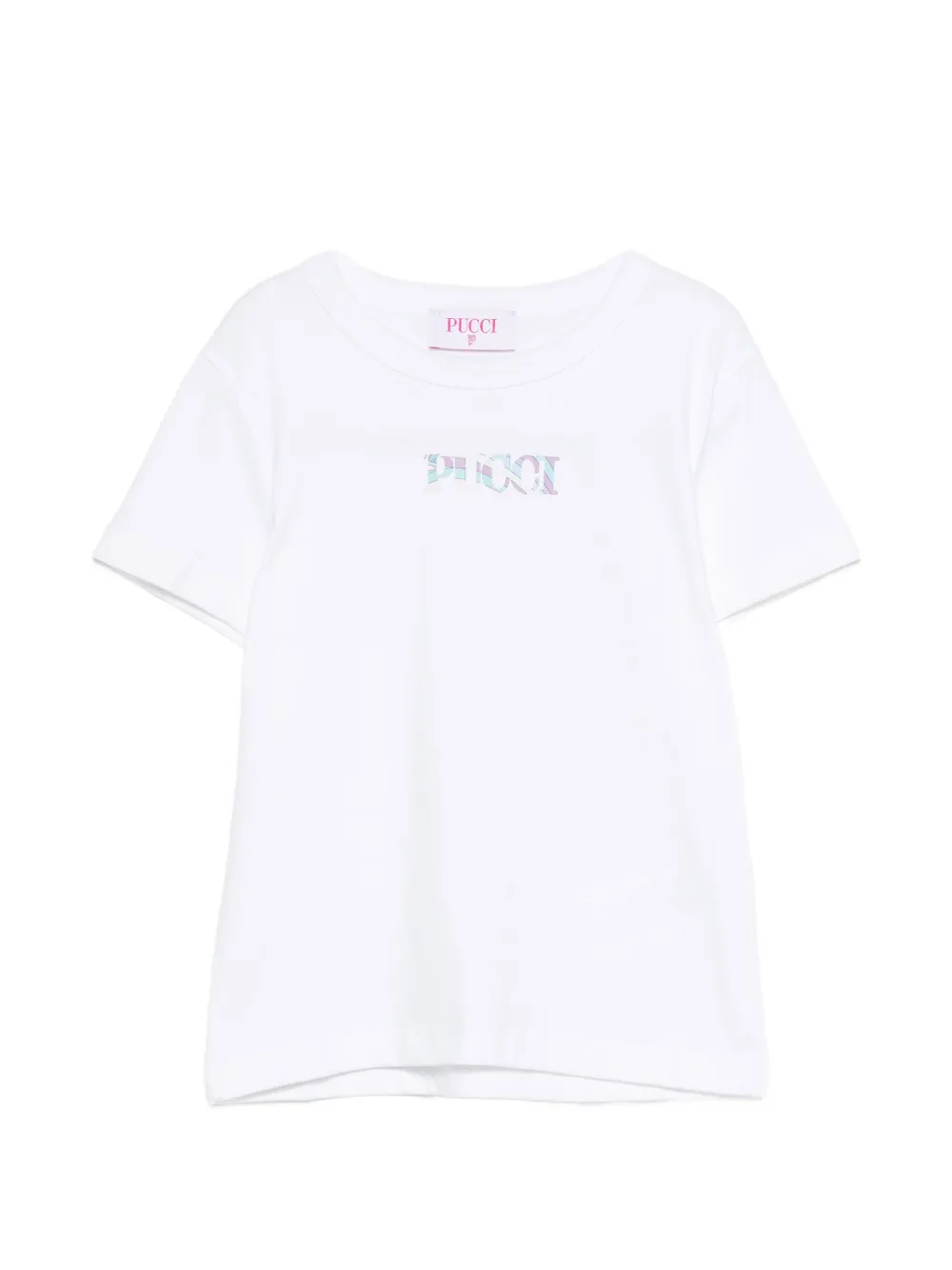 PUCCI Junior logo-print T-shirt - Bianco