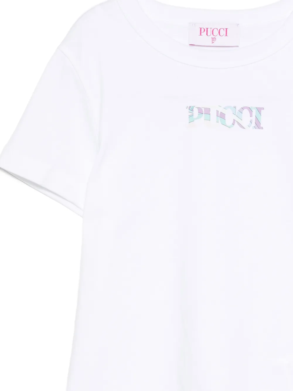 PUCCI Junior T-shirt met logoprint Wit