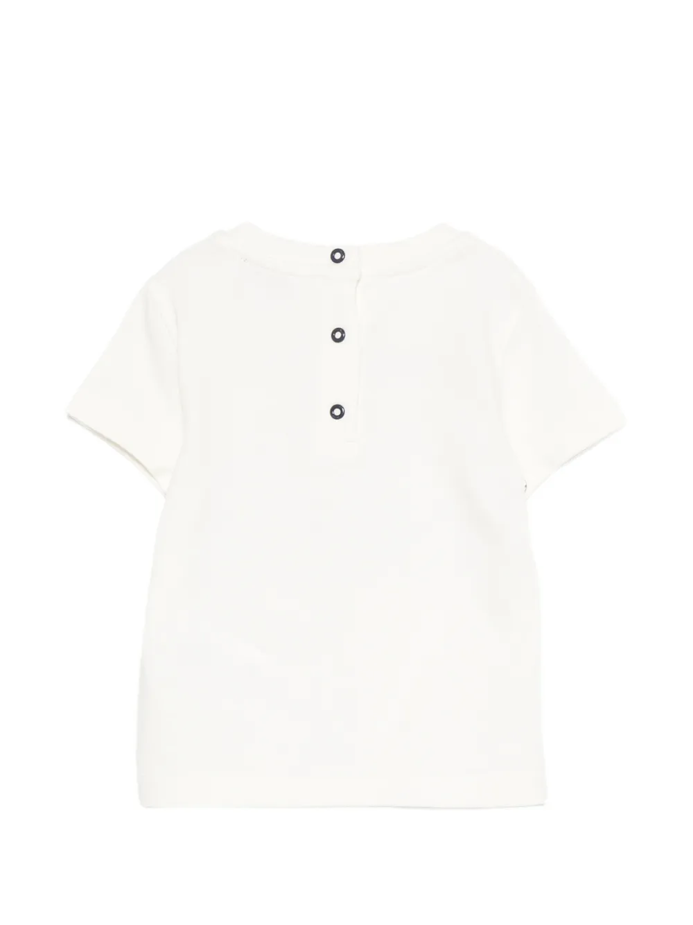 Missoni Kids T-shirt met zigzag-print en logo-print Wit