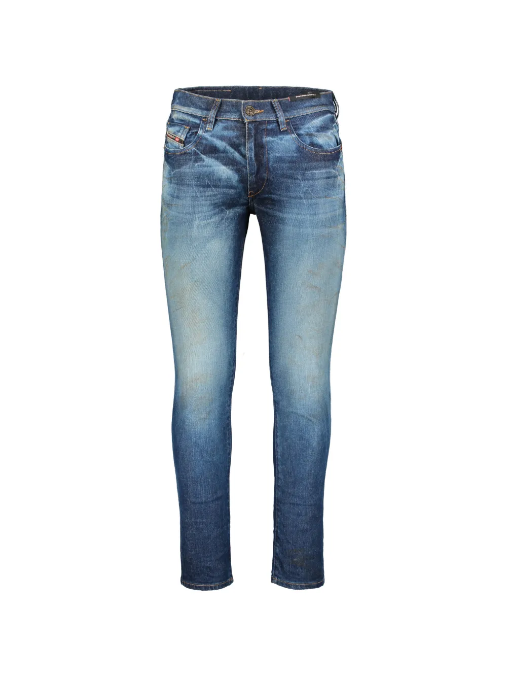 Diesel whiskering-effect jeans - Blu