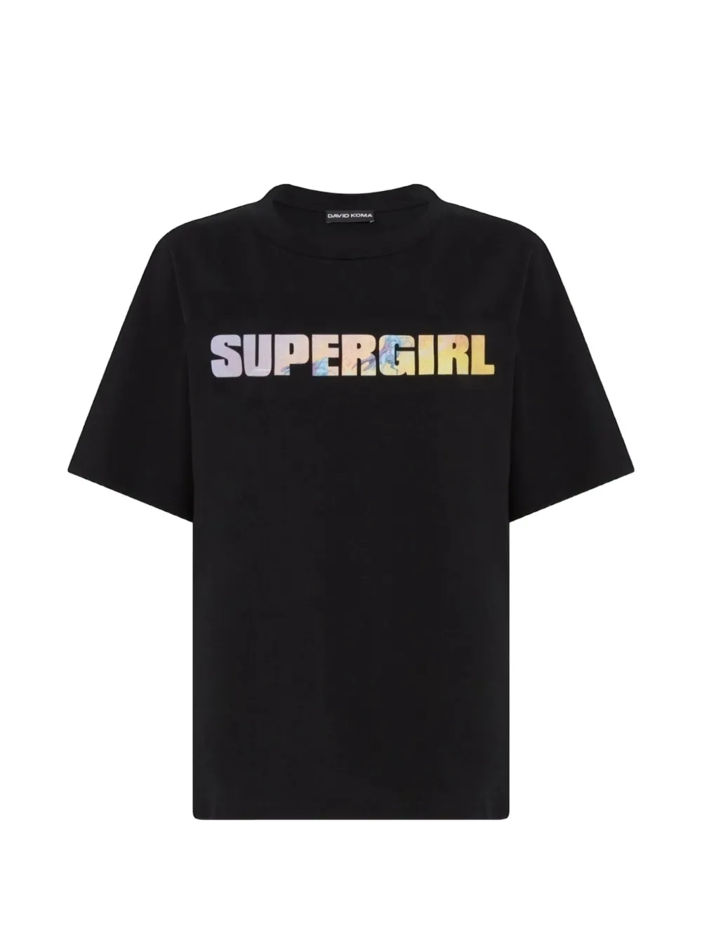 David Koma x Supergirl graphic-print T-shirt - Nero