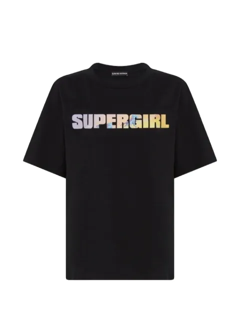 David Koma x Supergirl graphic-print T-shirt