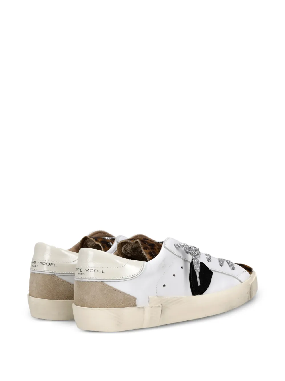 Philippe Model Paris PRSX leopard-print sneakers Wit