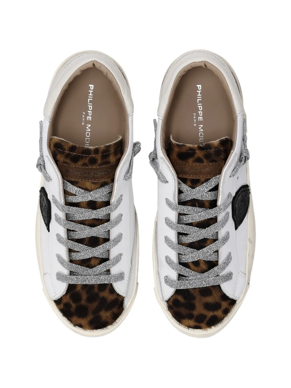 Philippe Model Paris PRSX leopard-print sneakers Wit