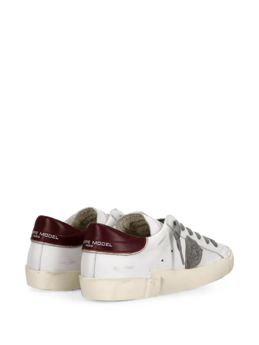 Philippe Model Paris PRSX Low leren sneakers Wit
