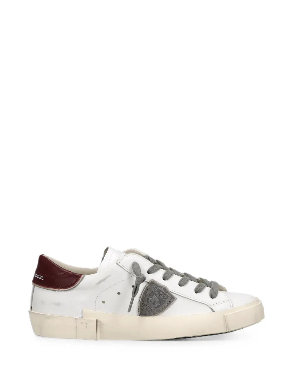 Philippe Model Paris PRSX Low leren sneakers Wit