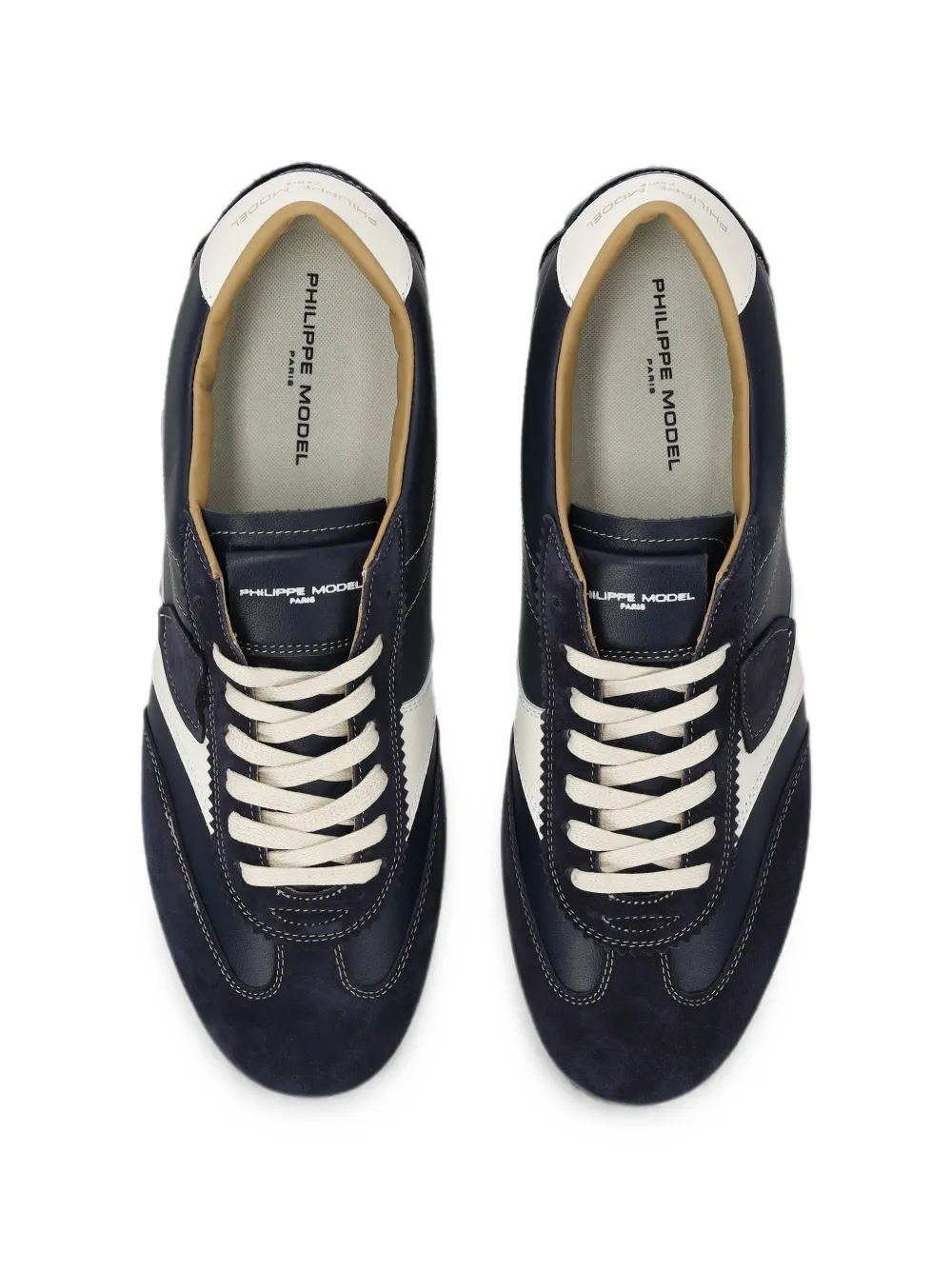 Philippe Model Paris Planche Low sneakers met vlakken Blauw