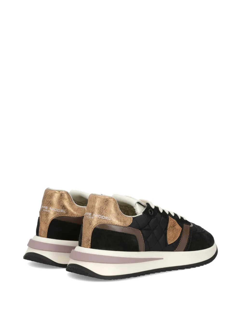 Philippe Model Paris Tropez 2.1 gewatteerde sneakers Zwart