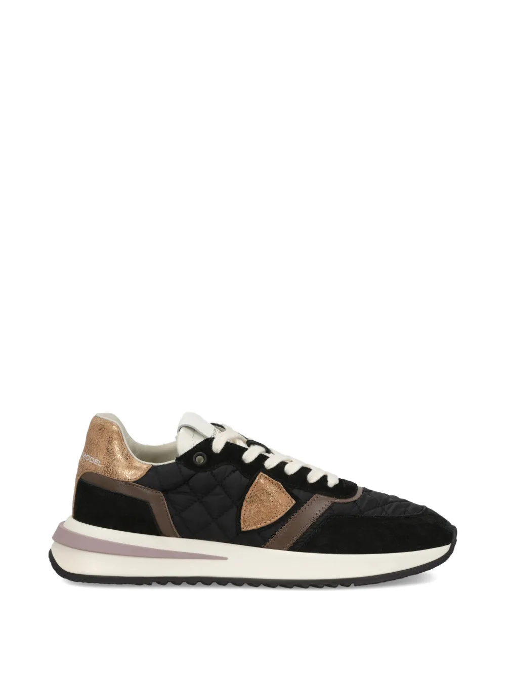 Philippe Model Paris Tropez 2.1 gewatteerde sneakers Zwart