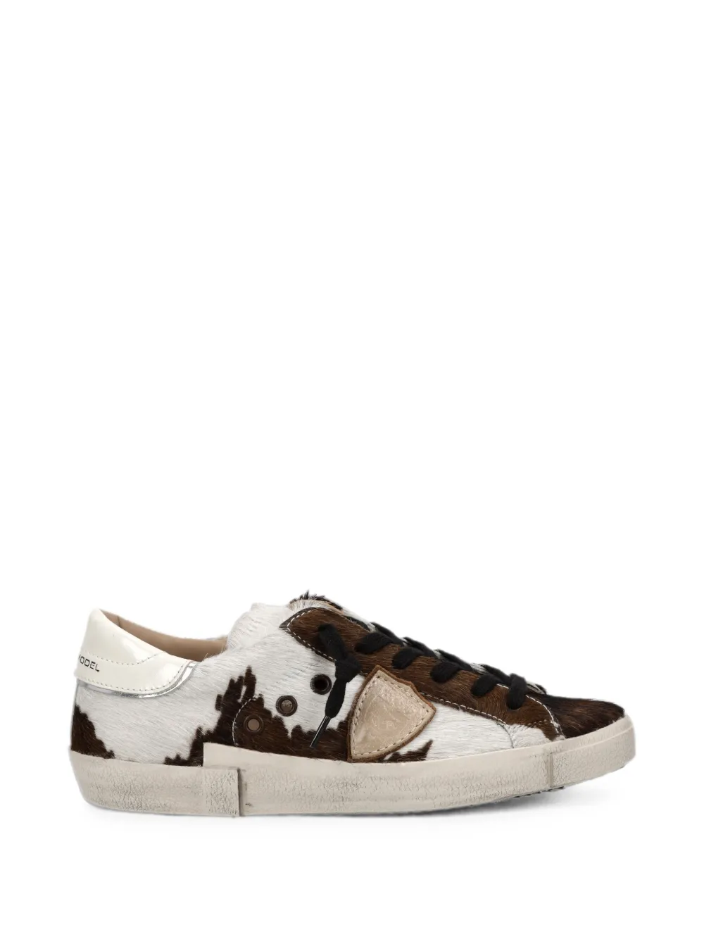 Philippe Model Paris PRSX cow-print sneakers Bruin