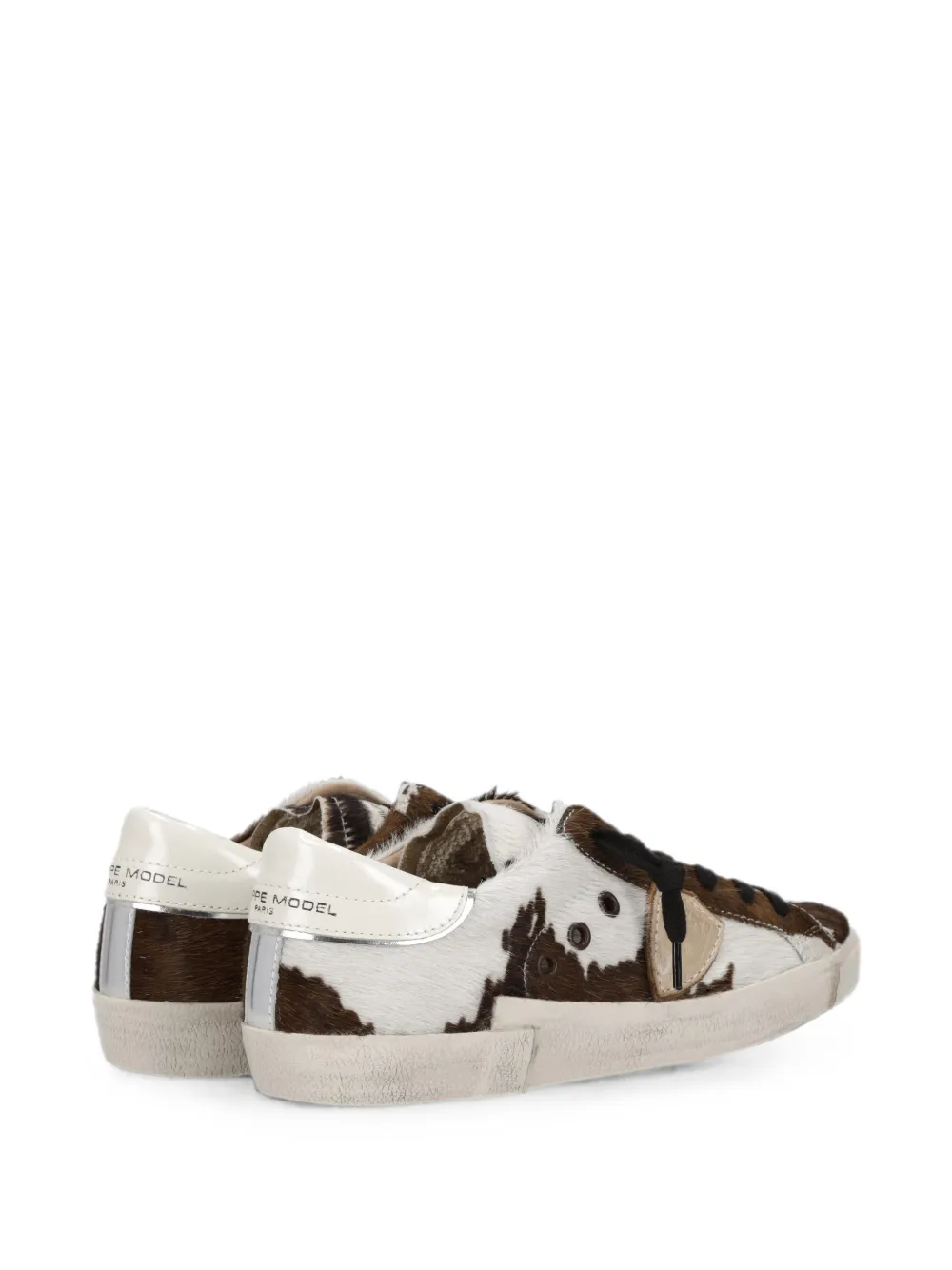 Philippe Model Paris PRSX cow-print sneakers Bruin