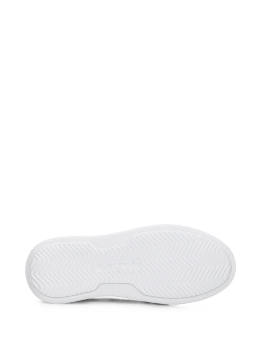 Philippe Model Paris Temple Low leren sneakers Wit