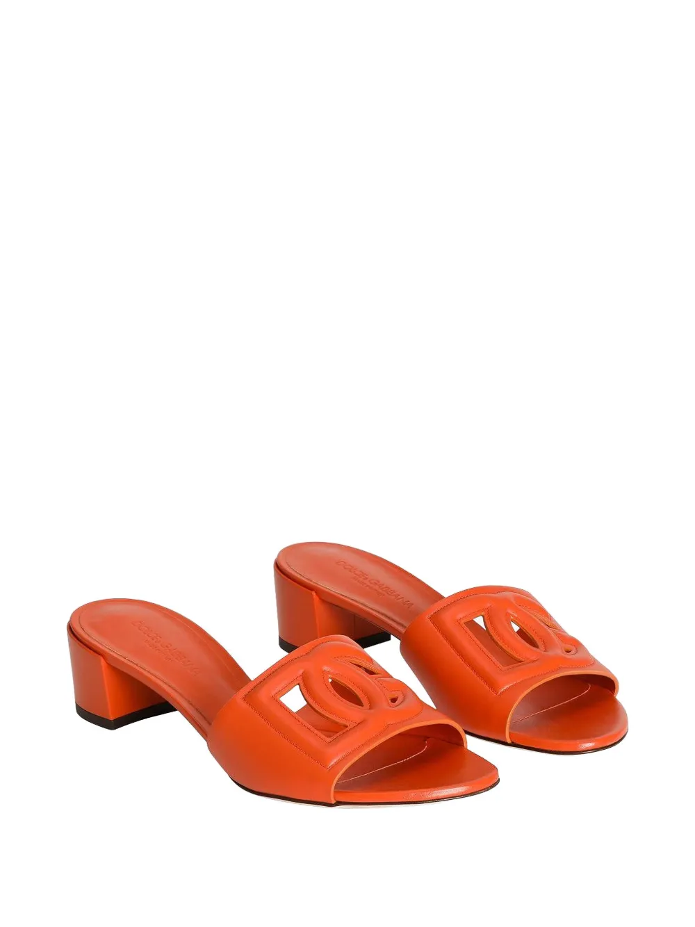 Dolce & Gabbana Bianca DG Millennials-logo sandals Oranje