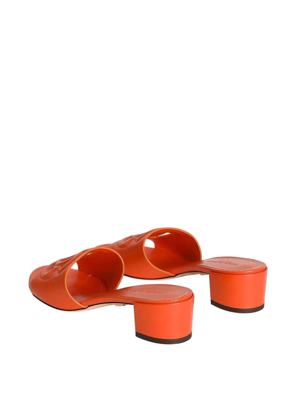 Dolce & Gabbana Bianca DG Millennials-logo sandals Oranje